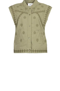 Embroidered Waistcoat Mina | Green... | Ba&Sh | Little Soho