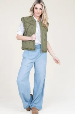 Embroidered Waistcoat Mina | Green... | Ba&Sh | Little Soho