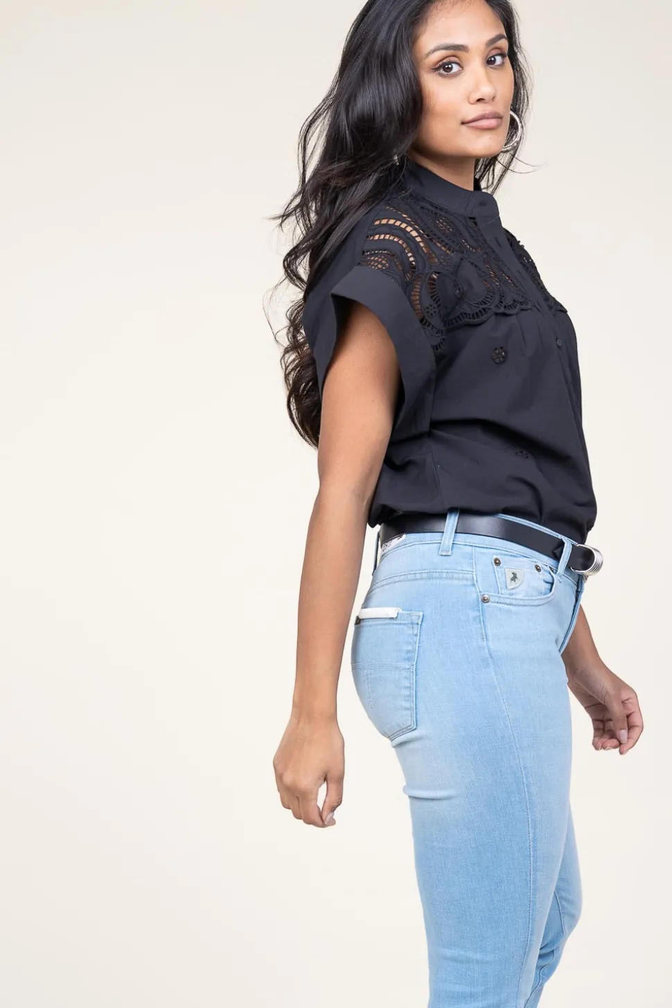 Embroidery Blouse Lina | Black... | Suncoo | Little Soho