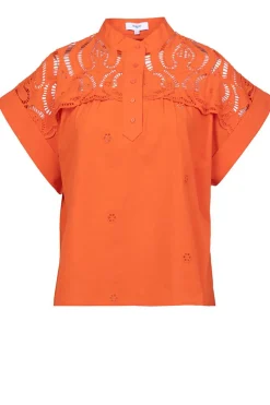Embroidery Blouse Lina | Orange... | Suncoo | Little Soho