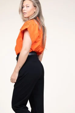 Embroidery Blouse Lina | Orange... | Suncoo | Little Soho