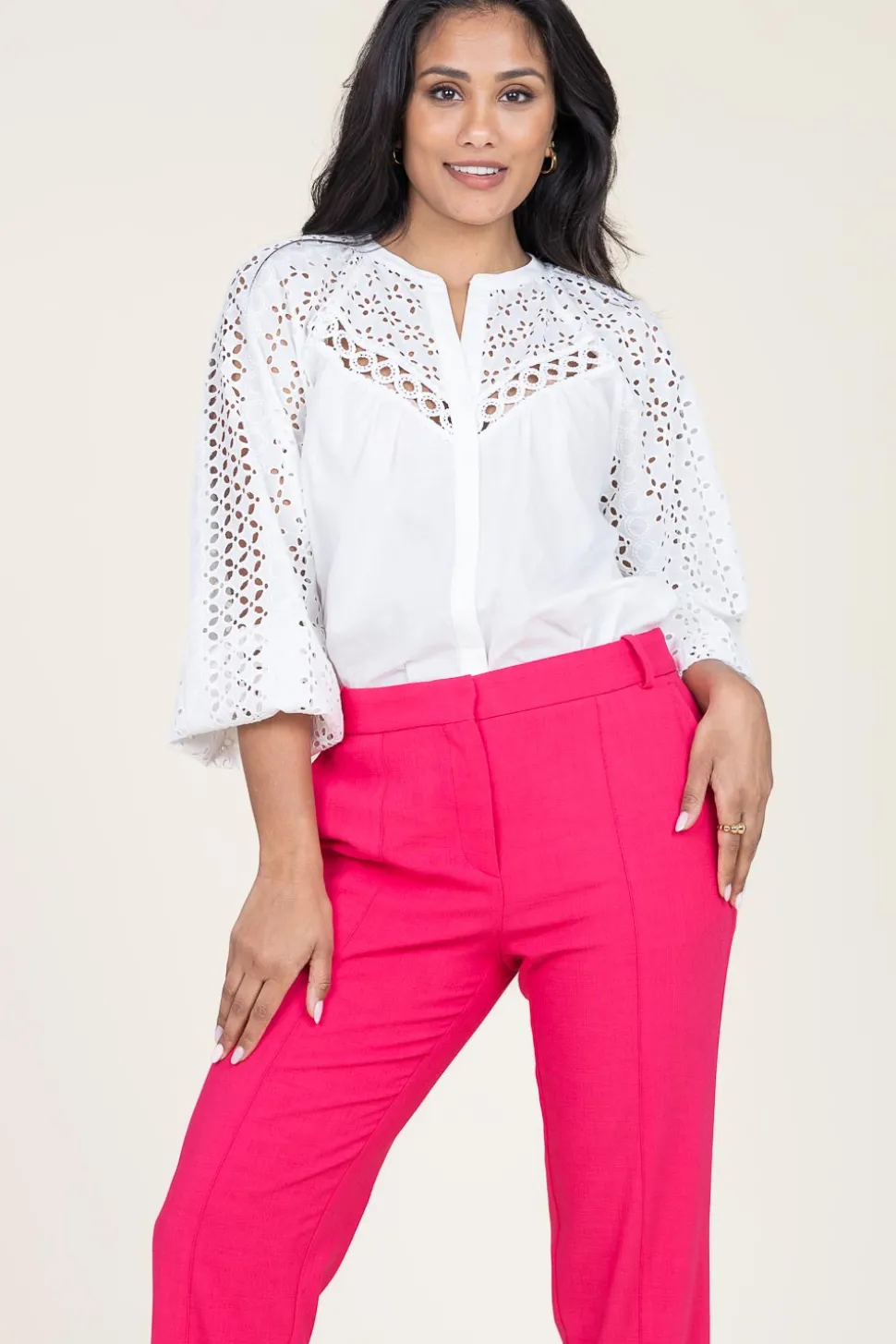 Embroidery Blouse Lovely | White... | Suncoo | Little Soho