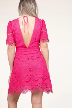 Embroidery Dress Chirel | Pink... | Suncoo | Little Soho