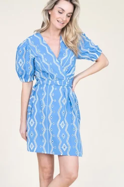 Embroidery Dress Clem | Blue... | Suncoo | Little Soho