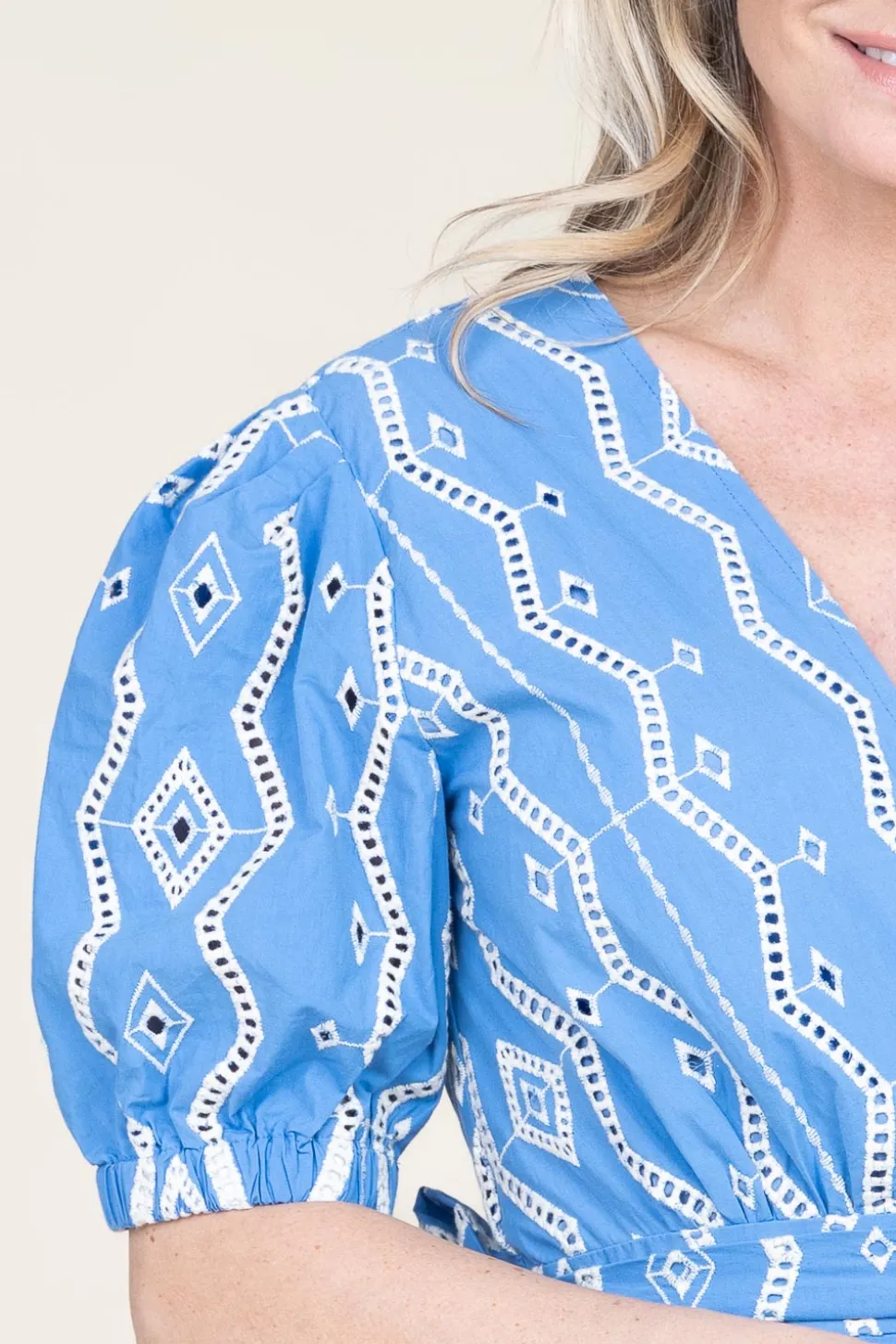 Embroidery Dress Clem | Blue... | Suncoo | Little Soho