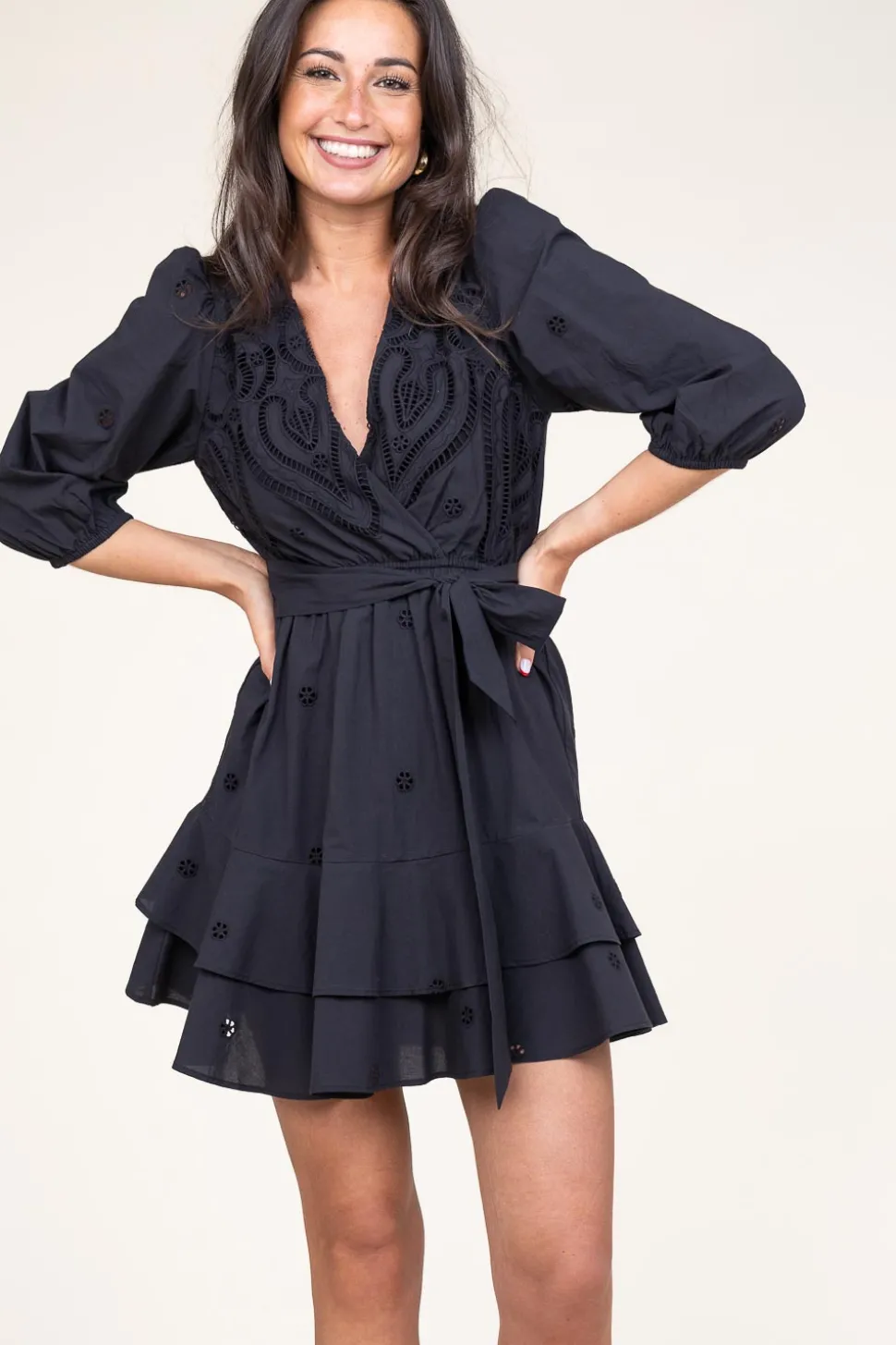 Embroidery Dress Cliff | Black... | Suncoo | Little Soho