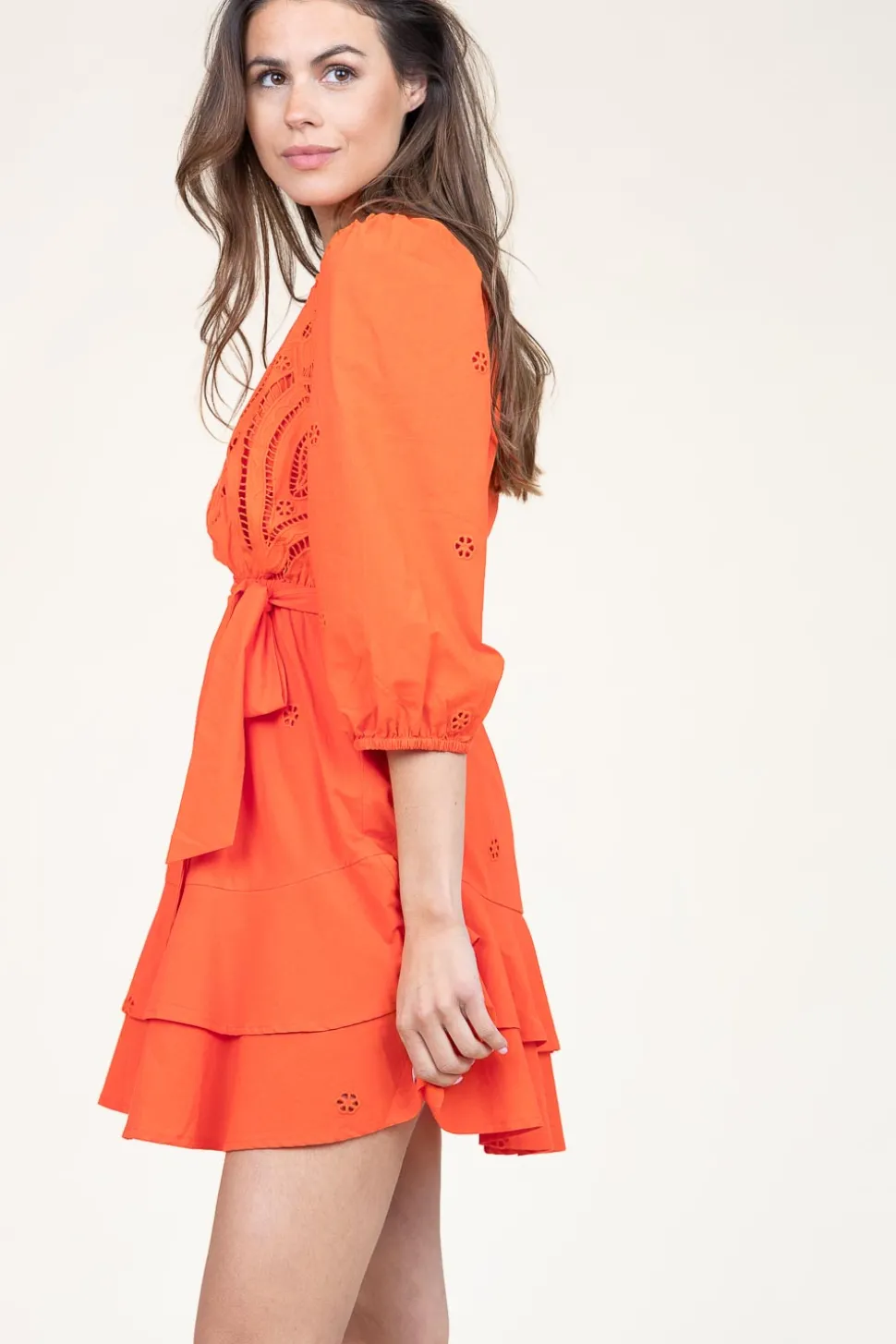Embroidery Dress Cliff | Orange... | Suncoo | Little Soho