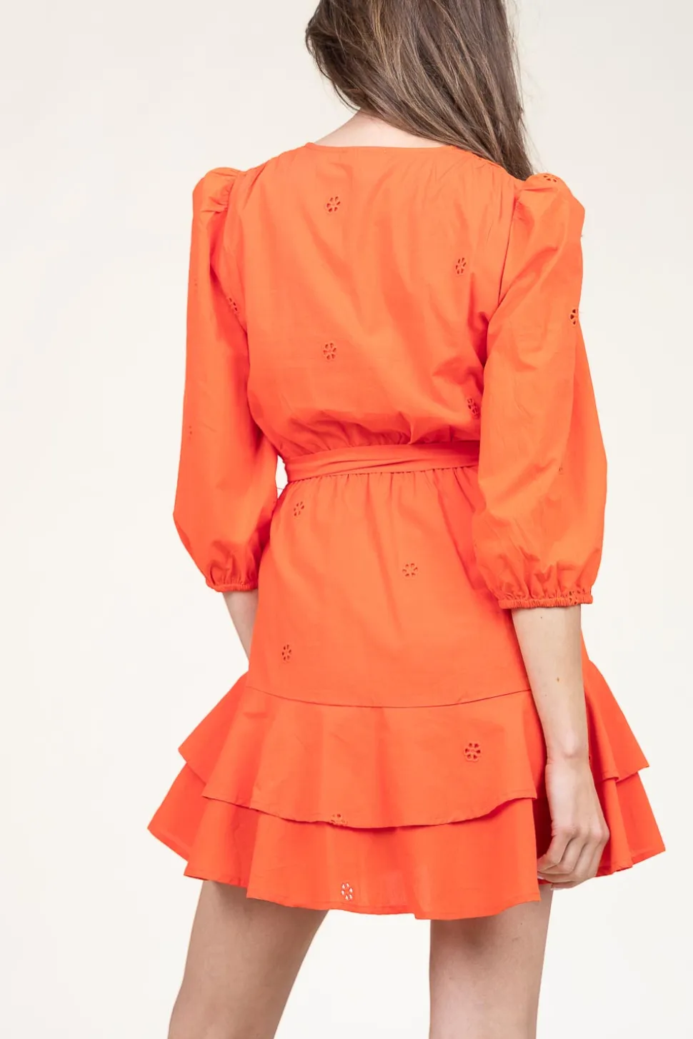 Embroidery Dress Cliff | Orange... | Suncoo | Little Soho
