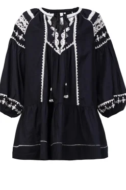 Embroidery Poplin Dress Nania | Black... | Scarlett Poppies | Little Soho
