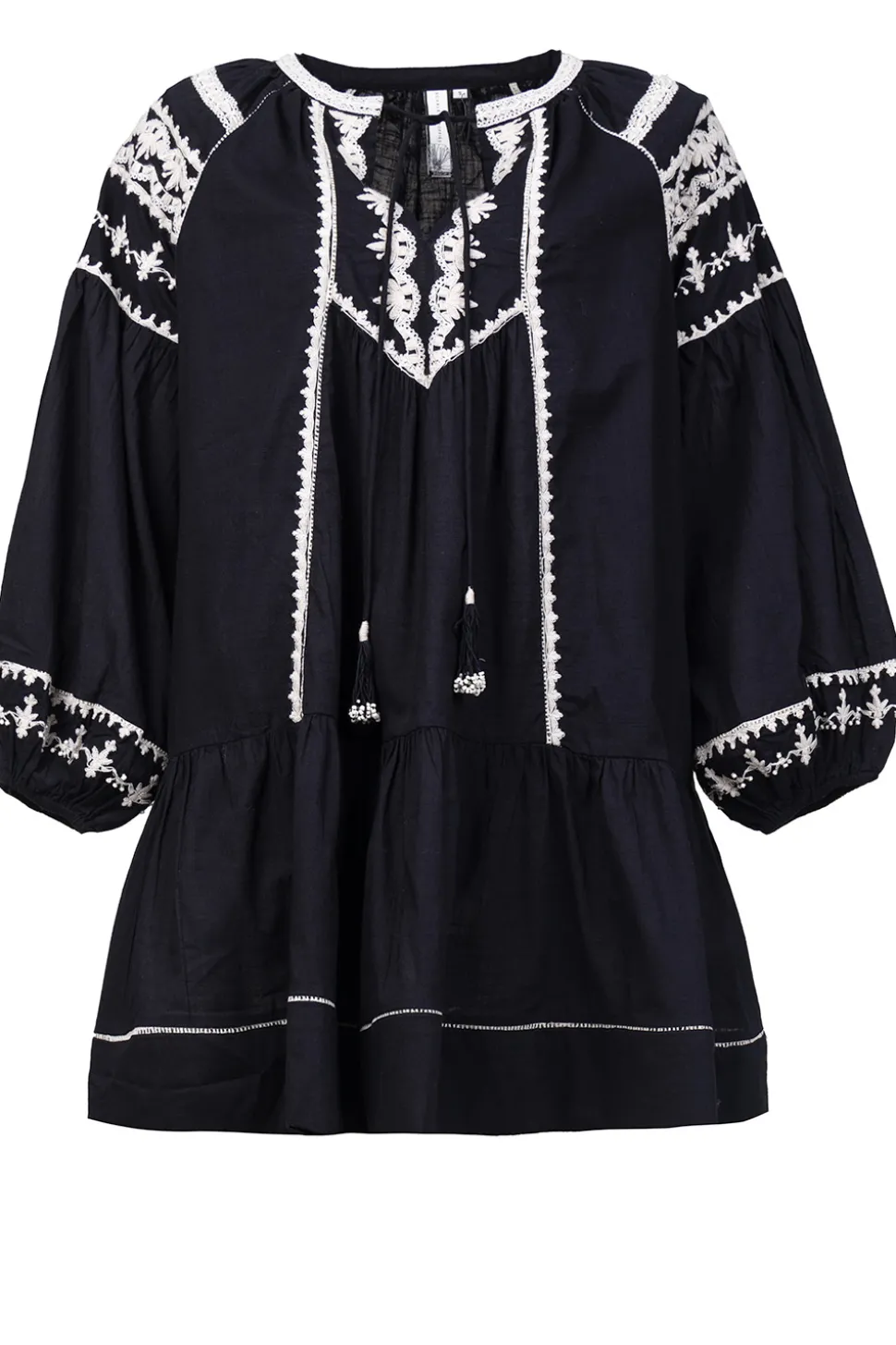 Embroidery Poplin Dress Nania | Black... | Scarlett Poppies | Little Soho
