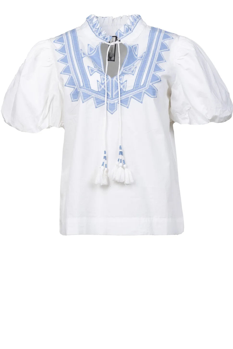 Embroidery Poplin Top Amelia | White... | Scarlett Poppies | Little Soho