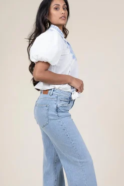 Embroidery Poplin Top Amelia | White... | Scarlett Poppies | Little Soho