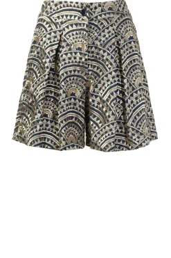 Embroidery Short Daphne | Blue... | Greek Archaic Kori | Little Soho