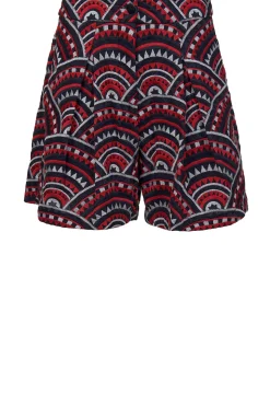 Embroidery Short Daphne | Red... | Greek Archaic Kori | Little Soho