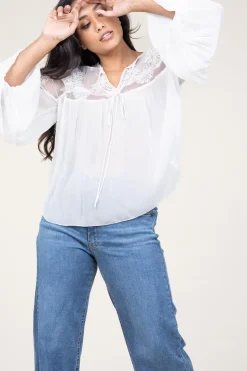 Embroidery Top Calepodio | White... | Kocca | Little Soho