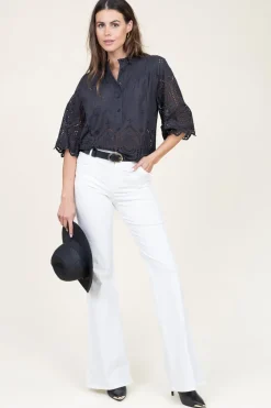 Embroidery Top Louise | Black... | Lollys Laundry | Little Soho