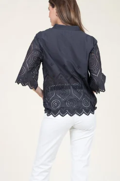 Embroidery Top Louise | Black... | Lollys Laundry | Little Soho