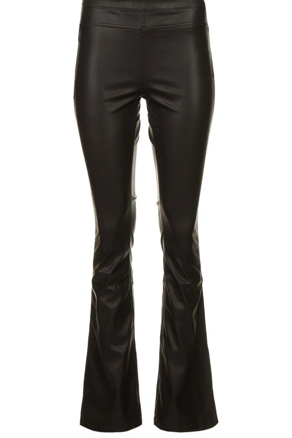 Faux Leather Flared Pants Afke | Black... | Knit-Ted | Little Soho