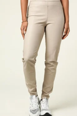 Faux Leather Leggings Amber | Sand... | Knit-Ted | Little Soho