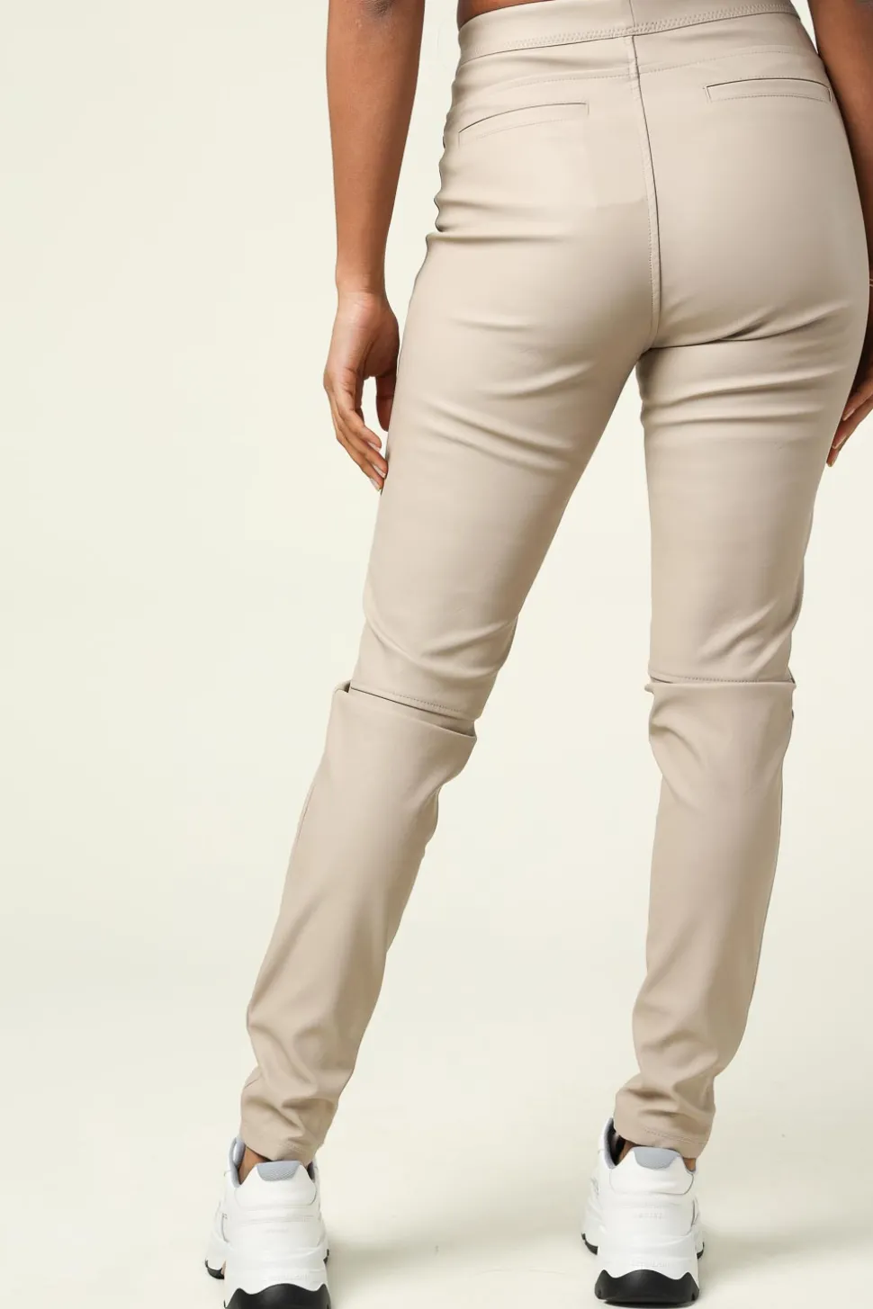 Faux Leather Leggings Amber | Sand... | Knit-Ted | Little Soho