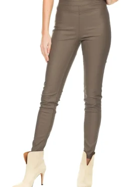 Faux Leather Leggings Amber | Taupe... | Knit-Ted | Little Soho