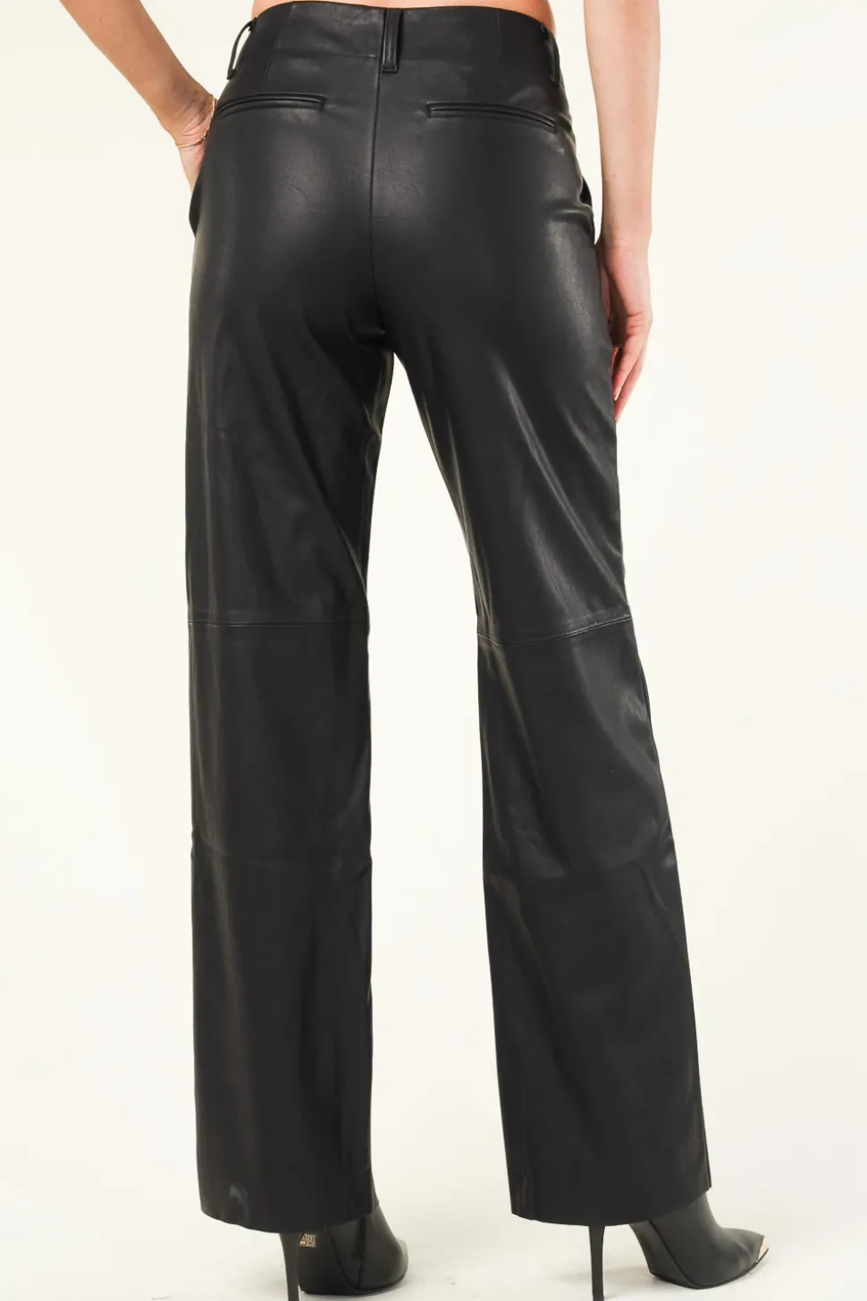 Faux Leather Pants Naomi | Black... | Knit-Ted | Little Soho