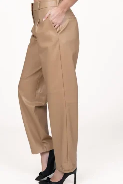 Faux Leather Pants Reese | Camel... | Dante 6 | Little Soho