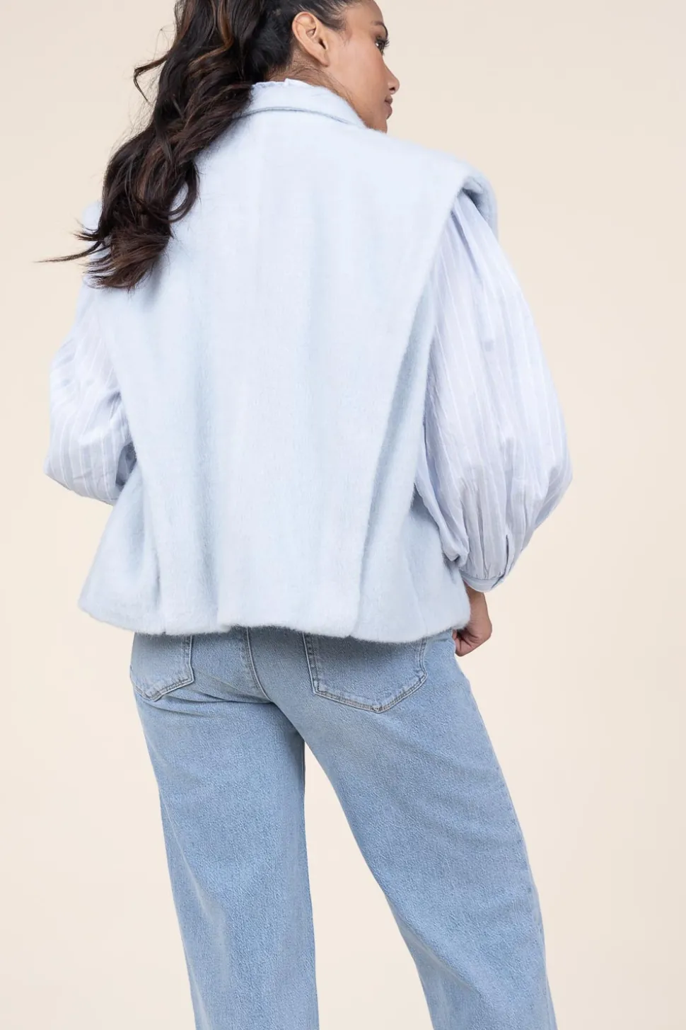 Faux Mohair Waistcoat Helen | Blue... | Studio Ar | Little Soho