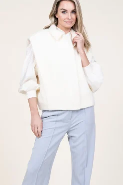 Faux Mohair Waistcoat Helen | Natural... | Studio Ar | Little Soho