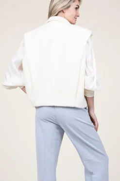Faux Mohair Waistcoat Helen | Natural... | Studio Ar | Little Soho
