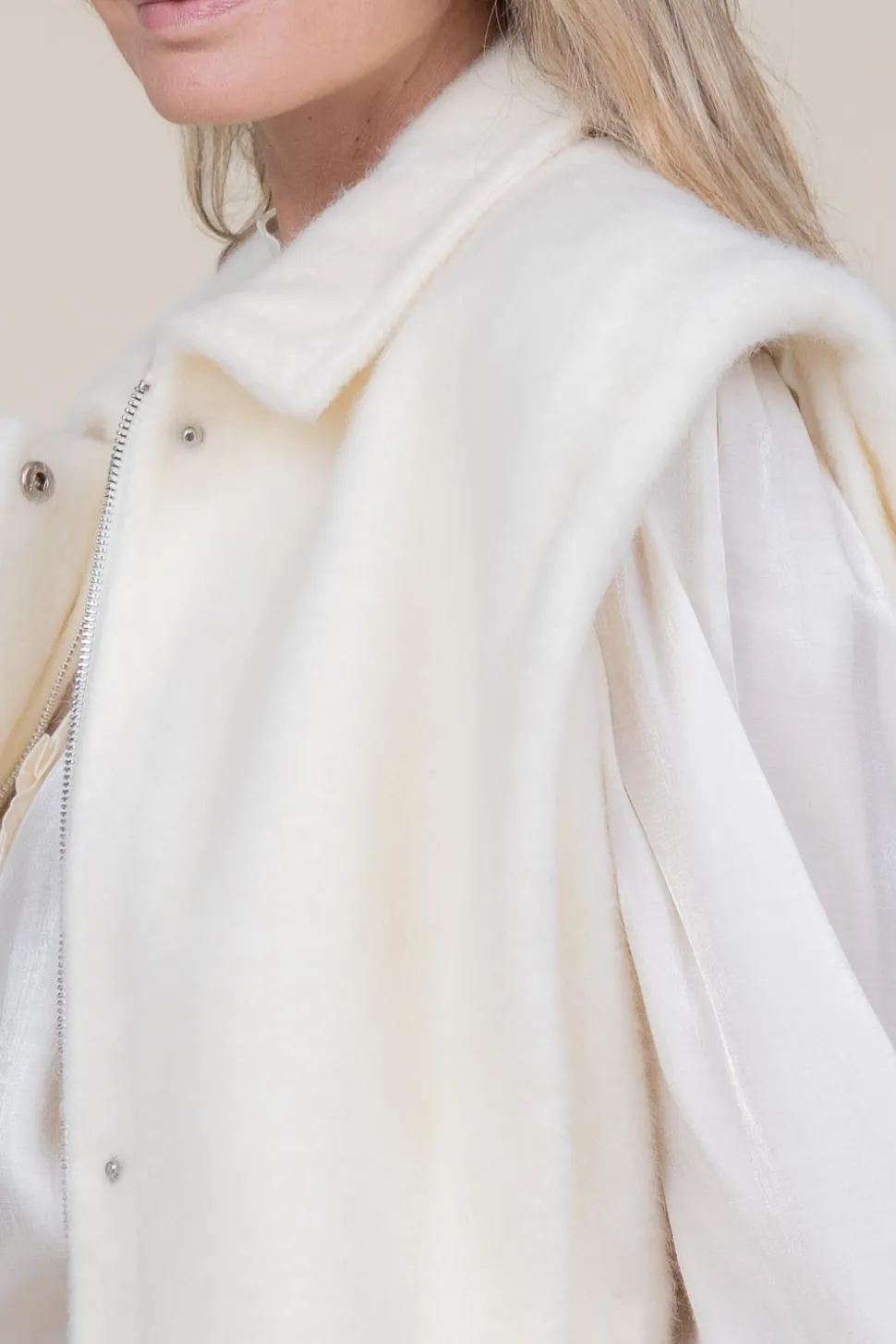 Faux Mohair Waistcoat Helen | Natural... | Studio Ar | Little Soho