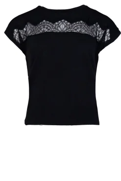 Fine Knitted Top With Lace Kulgola | Black... | Kocca | Little Soho