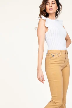 Fine Knitted Top With Ruffles Curuana | White... | Kocca | Little Soho