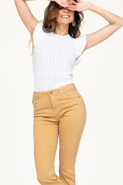 Fine Knitted Top With Ruffles Curuana | White... | Kocca | Little Soho