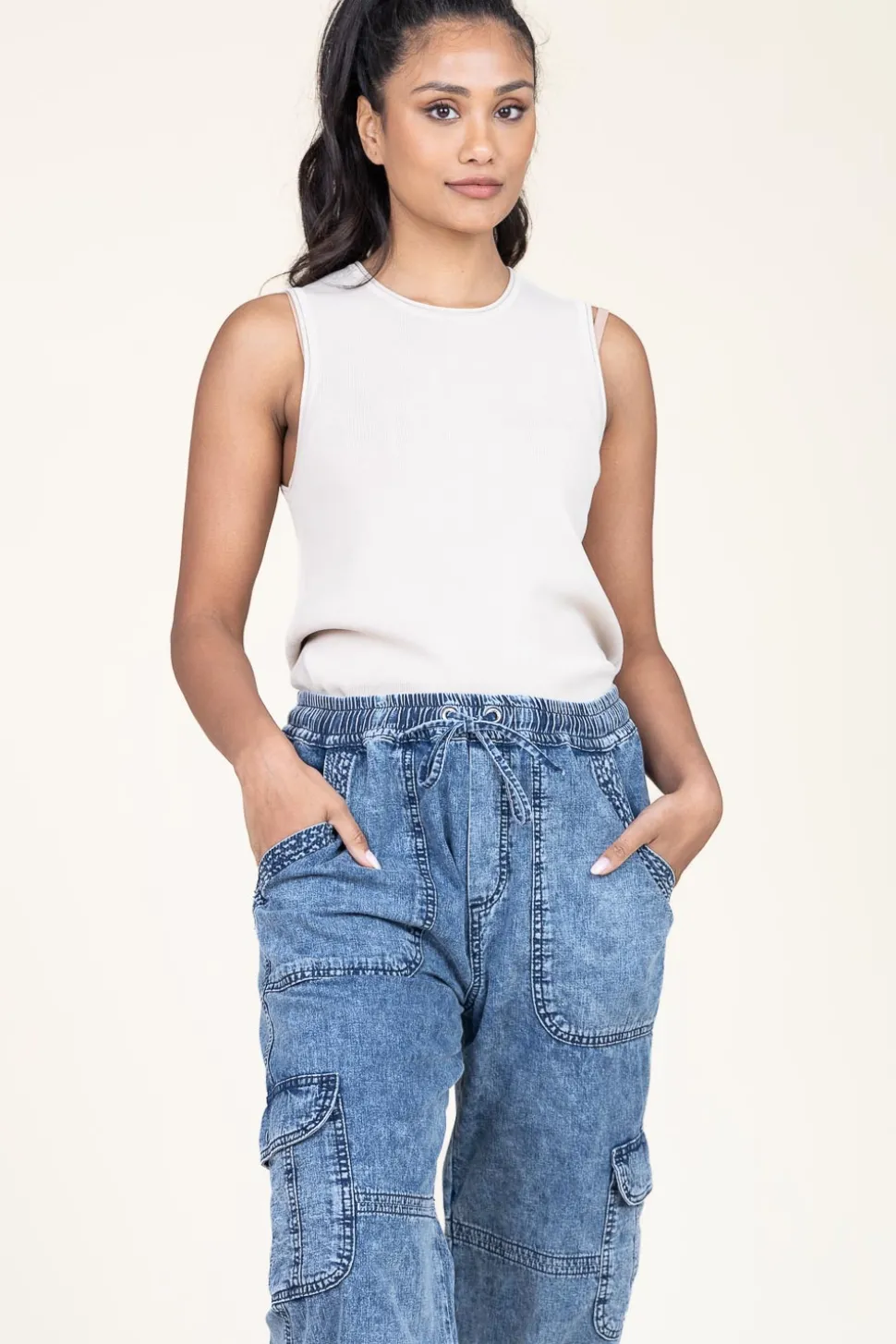 Fine Knitted Viscose Top Wilda | Natural... | Second Female | Little Soho