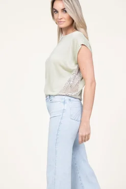 Fine Knit With Sequins Maraurari | Green... | Kocca | Little Soho