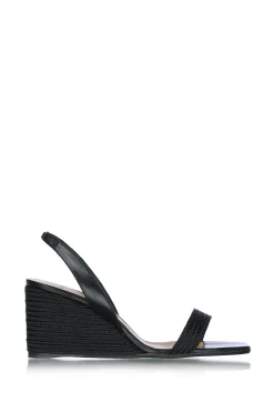 Fine Wedge Heel Barby | Black... | Castaner | Little Soho