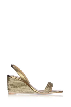 Fine Wedge Heel Barby | Gold... | Castaner | Little Soho