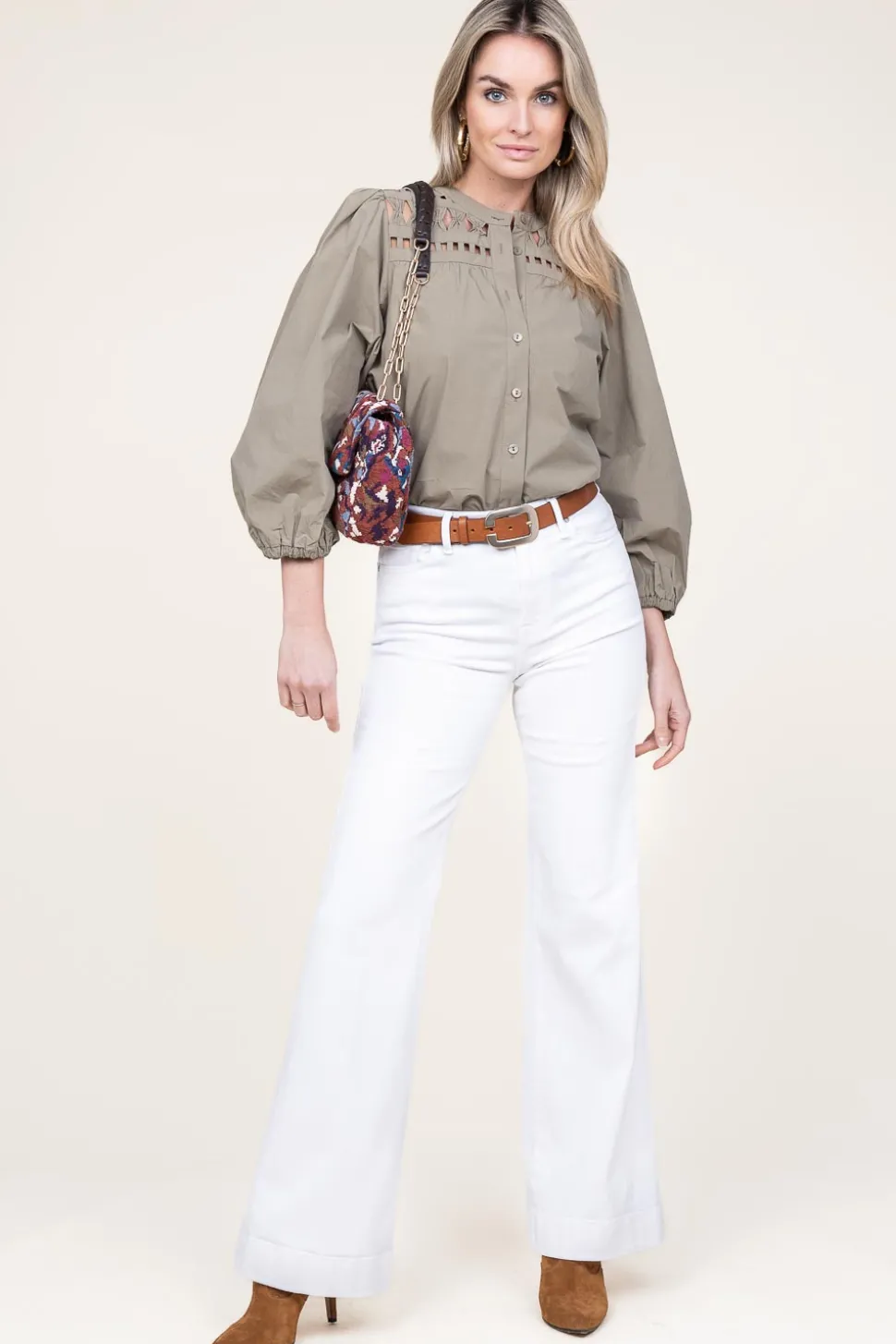 Flared Jeans Grazia | White... | Kocca | Little Soho