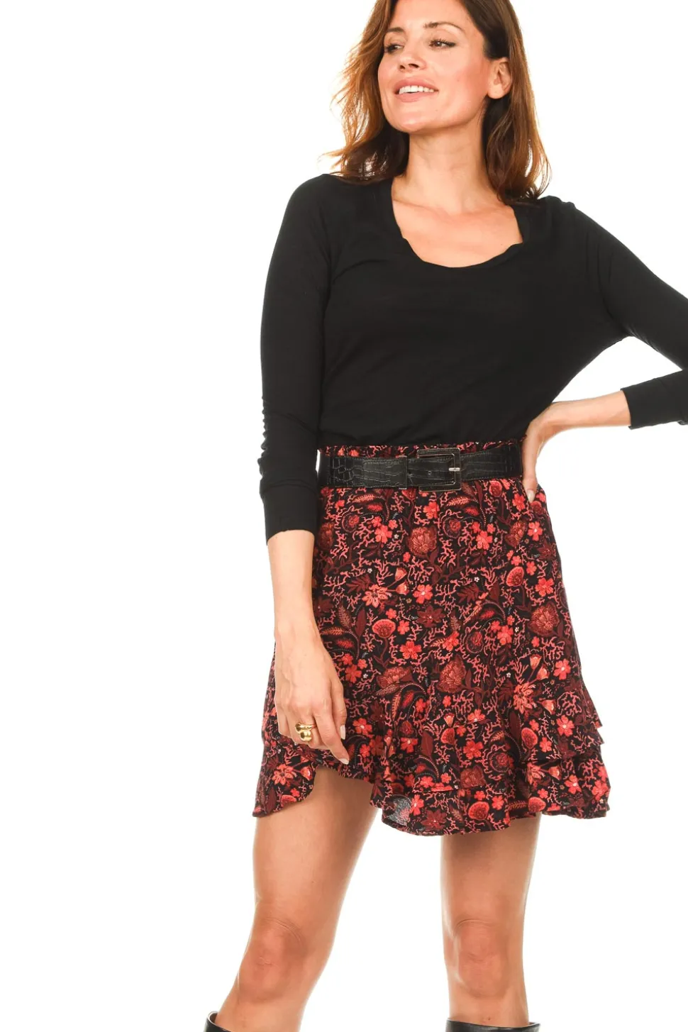 Floral Skirt Jaden | Red... | Berenice | Little Soho