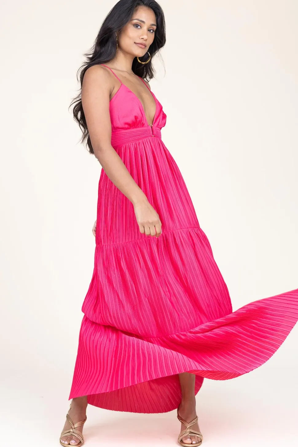 Flowey Maxi Dress Wasta | Pink... | Ba&Sh | Little Soho