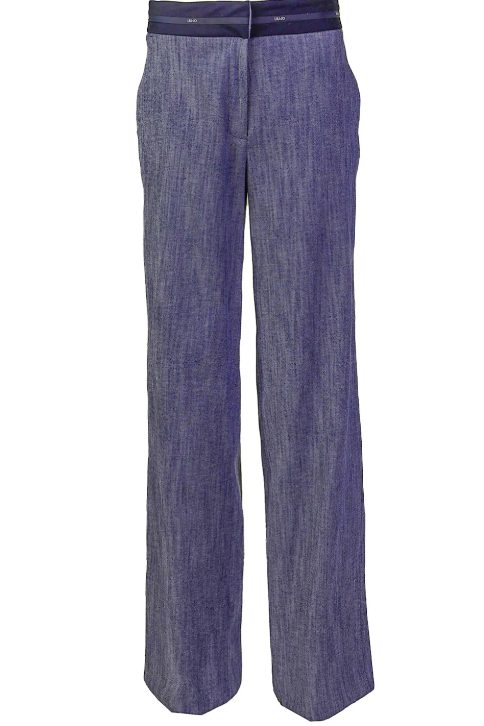 Flowy Denim Trousers Modat | Blue... | Liu Jo | Little Soho