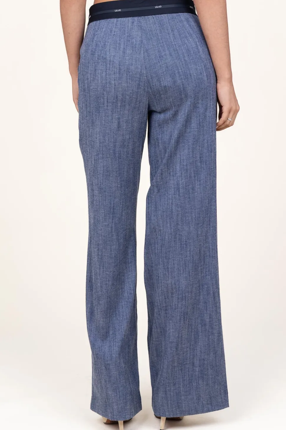 Flowy Denim Trousers Modat | Blue... | Liu Jo | Little Soho
