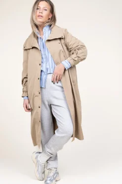 Half Padded Trenchcoat Fransis | Beige... | Co'Couture | Little Soho