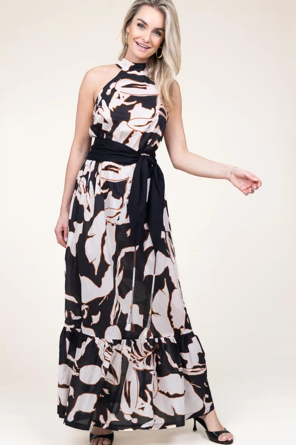 Halter Maxi Dress Tanhan | Black... | Kocca | Little Soho