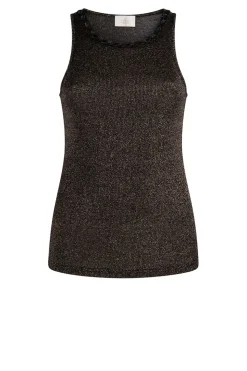 Halter Top With Lurex Aiden | Black... | Aaiko | Little Soho