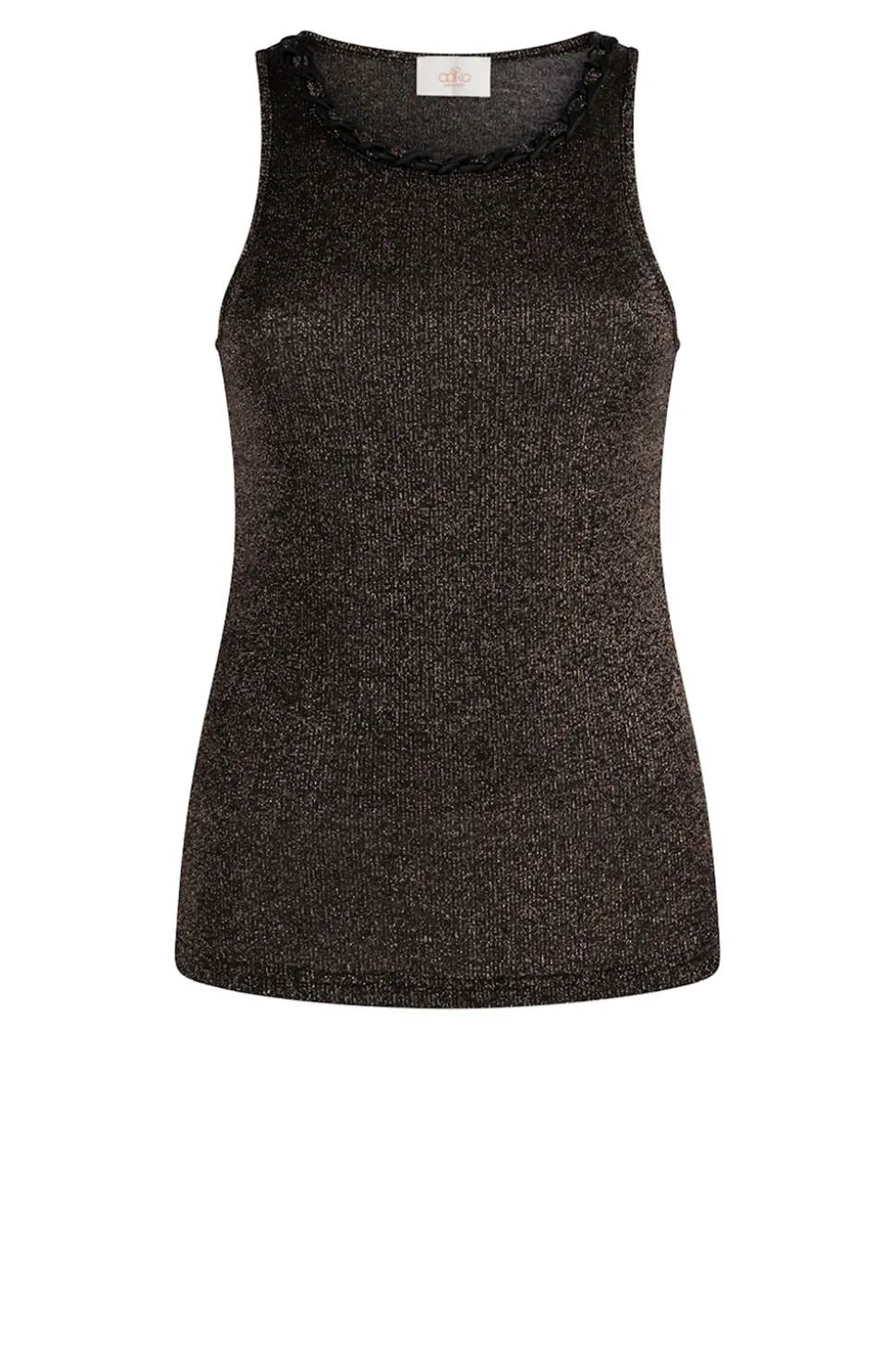 Halter Top With Lurex Aiden | Black... | Aaiko | Little Soho