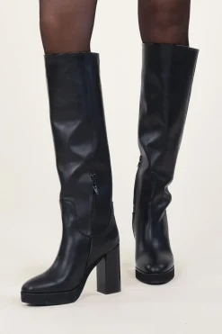 High Boot With Platform Hailey Rhode | Black... | Nubikk | Little Soho