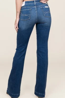 High Waist Flared Broek Beat L35 | Blue... | Liu Jo | Little Soho
