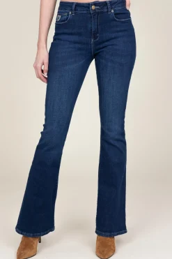 High Waist Flared Jeans Raval L34 | Dark Blue... | Lois Jeans | Little Soho